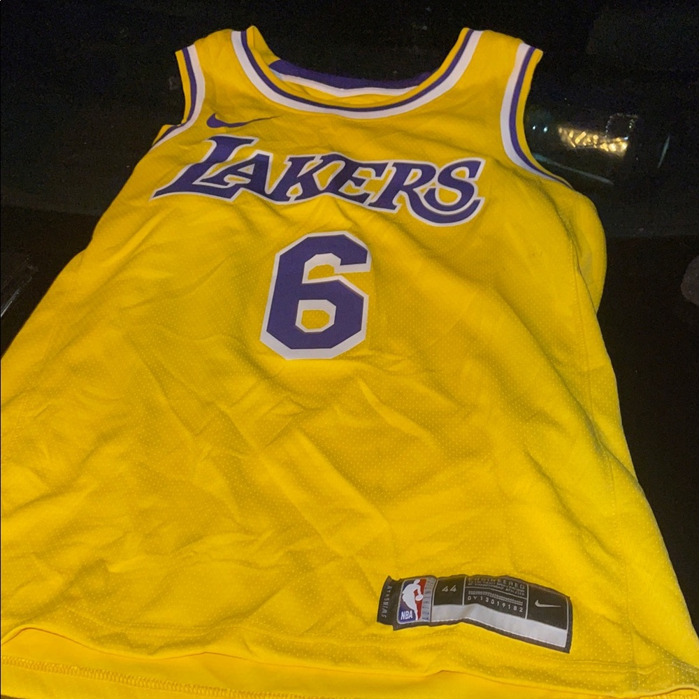 Nike Lakers Yellow Basketball Jersey